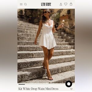 12th Tribe White Mini Dress